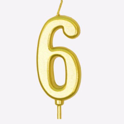 Număr de aur 0-9 Lumânări pentru Tort La mulți ani Decor Topper Articole pentru petreceri Decoras Lumânări Articole pentru decorarea casei DIY Număr Lumânări