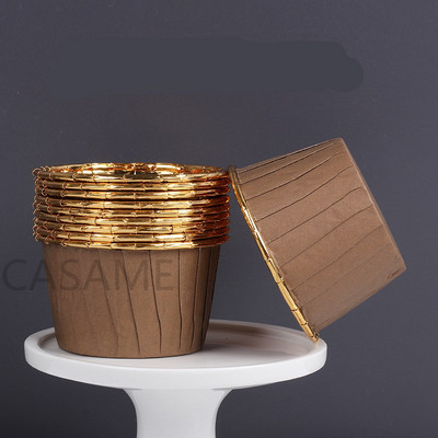 48 τμχ Cupcake Liner Φλυτζάνι ψησίματος Χάρτινες θήκες για μάφιν Κουτί κέικ Κουτί Τάρτες αυγών Δίσκος φόρμα κέικ Εργαλεία διακόσμησης Γάμου