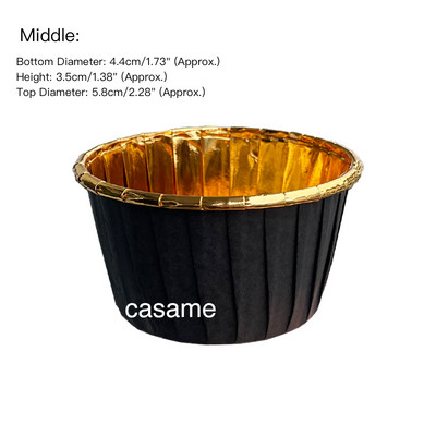 48 τμχ Cupcake Liner Φλυτζάνι ψησίματος Χάρτινες θήκες για μάφιν Κουτί κέικ Κουτί Τάρτες αυγών Δίσκος φόρμα κέικ Εργαλεία διακόσμησης Γάμου