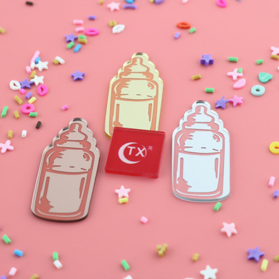 10 buc. Decoratiuni pentru tort pentru petrecere pentru Baby Shower, oglindă acrilice, Topper pentru tort pentru aniversare, pentru copii DIY Oh Baby Cakecup Topper Accesorii pentru copt