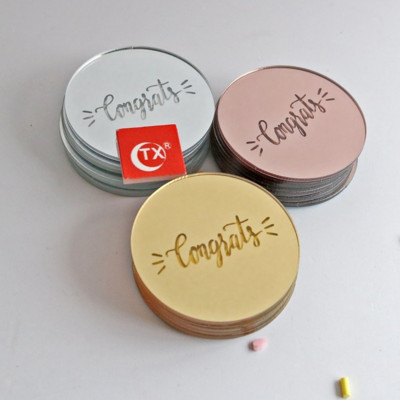 10 buc. Decoratiuni pentru tort pentru petrecere pentru Baby Shower, oglindă acrilice, Topper pentru tort pentru aniversare, pentru copii DIY Oh Baby Cakecup Topper Accesorii pentru copt