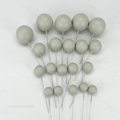 20 τμχ Toppers για τούρτες Glitter Πράσινο Λευκό Ροζ Χρυσό Διακοσμήσεις για τούρτα Sphere Ball Cake Topper για Γαμήλια γενέθλια Baby Shower