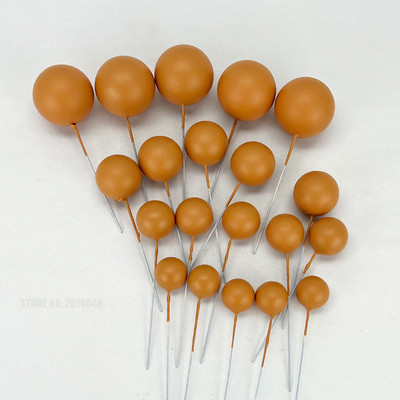 20 τμχ Toppers για τούρτες Glitter Πράσινο Λευκό Ροζ Χρυσό Διακοσμήσεις για τούρτα Sphere Ball Cake Topper για Γαμήλια γενέθλια Baby Shower