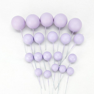 20 τμχ Toppers για τούρτες Glitter Πράσινο Λευκό Ροζ Χρυσό Διακοσμήσεις για τούρτα Sphere Ball Cake Topper για Γαμήλια γενέθλια Baby Shower