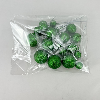 20 τμχ Toppers για τούρτες Glitter Πράσινο Λευκό Ροζ Χρυσό Διακοσμήσεις για τούρτα Sphere Ball Cake Topper για Γαμήλια γενέθλια Baby Shower