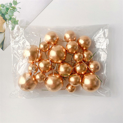 20 τμχ Toppers για τούρτες Glitter Πράσινο Λευκό Ροζ Χρυσό Διακοσμήσεις για τούρτα Sphere Ball Cake Topper για Γαμήλια γενέθλια Baby Shower