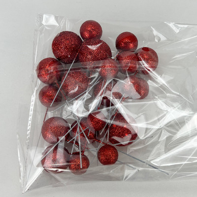 20 τμχ Toppers για τούρτες Glitter Πράσινο Λευκό Ροζ Χρυσό Διακοσμήσεις για τούρτα Sphere Ball Cake Topper για Γαμήλια γενέθλια Baby Shower