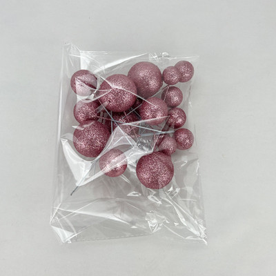 20 τμχ Toppers για τούρτες Glitter Πράσινο Λευκό Ροζ Χρυσό Διακοσμήσεις για τούρτα Sphere Ball Cake Topper για Γαμήλια γενέθλια Baby Shower