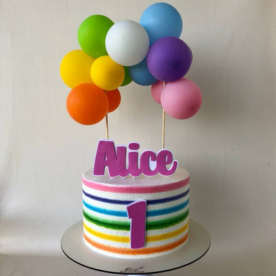 1 σετ κομφετί παγιέτες 5 ιντσών Μπαλόνια Τούρτα Τούρτα Γάμος Γενέθλια Φύλο Αποκάλυψη για την Ημέρα του Αγίου Βαλεντίνου DIY Διακοσμήσεις τούρτας για πάρτι