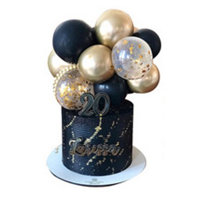 1 σετ κομφετί παγιέτες 5 ιντσών Μπαλόνια Τούρτα Τούρτα Γάμος Γενέθλια Φύλο Αποκάλυψη για την Ημέρα του Αγίου Βαλεντίνου DIY Διακοσμήσεις τούρτας για πάρτι