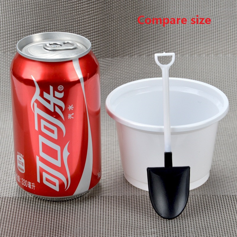 20db torta kanál készlet mini lapát gyerekeknek desszert cupcake dekor Eldobható kanál jégkávé építési kellékek