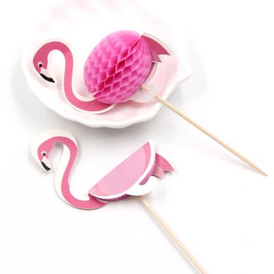 20GAB Flamingo kēksu pildītāji DIY kūkas Topper Pics Pinapple Topper kāzu/dzimšanas dienas ballīšu dekorēšanai bērnu dušas piederumi