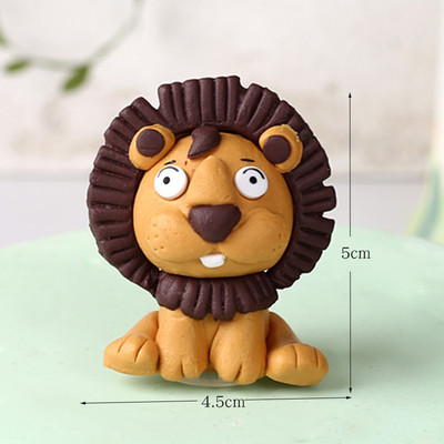 Γελοιογραφία Rabbit Toy Cake Toppers Soft Pottery Animals Mini Bunny Figurines Διακόσμηση τούρτας Baby Shower Πασχαλινό παιδικό πάρτι γενεθλίων