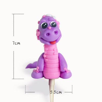 Γελοιογραφία Rabbit Toy Cake Toppers Soft Pottery Animals Mini Bunny Figurines Διακόσμηση τούρτας Baby Shower Πασχαλινό παιδικό πάρτι γενεθλίων