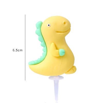 Γελοιογραφία Rabbit Toy Cake Toppers Soft Pottery Animals Mini Bunny Figurines Διακόσμηση τούρτας Baby Shower Πασχαλινό παιδικό πάρτι γενεθλίων