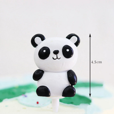 Γελοιογραφία Rabbit Toy Cake Toppers Soft Pottery Animals Mini Bunny Figurines Διακόσμηση τούρτας Baby Shower Πασχαλινό παιδικό πάρτι γενεθλίων