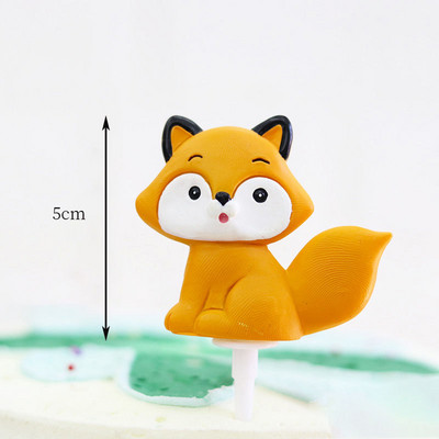 Γελοιογραφία Rabbit Toy Cake Toppers Soft Pottery Animals Mini Bunny Figurines Διακόσμηση τούρτας Baby Shower Πασχαλινό παιδικό πάρτι γενεθλίων