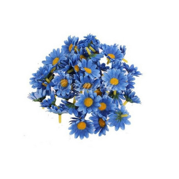 100 τμχ Χειροποίητο τεχνητό ηλίανθο DIY στεφάνι Μίνι λουλούδι κεφάλι για διακόσμηση γάμου Ψεύτικο λουλούδι