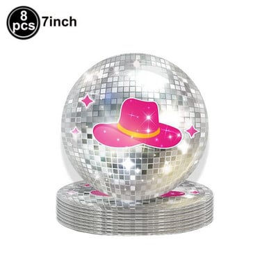 4 gab. Disco Ball kūku toperi 70. gadu diskotēkas kūkas dekorācijas diskobumbu kūku pildītāji Night Fever Party Disco dzimšanas dienas ballītes piederumi