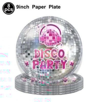 4 gab. Disco Ball kūku toperi 70. gadu diskotēkas kūkas dekorācijas diskobumbu kūku pildītāji Night Fever Party Disco dzimšanas dienas ballītes piederumi