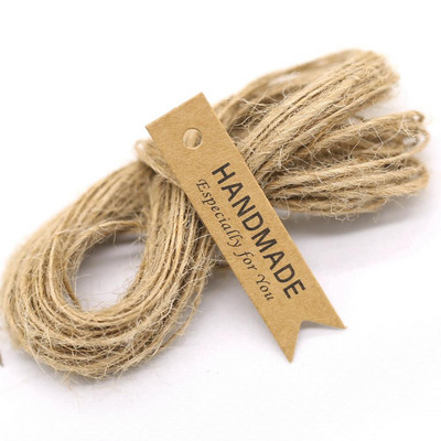 Kraftpapīra birkas, roku darbs, etiķetes piekarināšana, dāvanu zīme, papīra pakarināšanas birkas 100 gab.