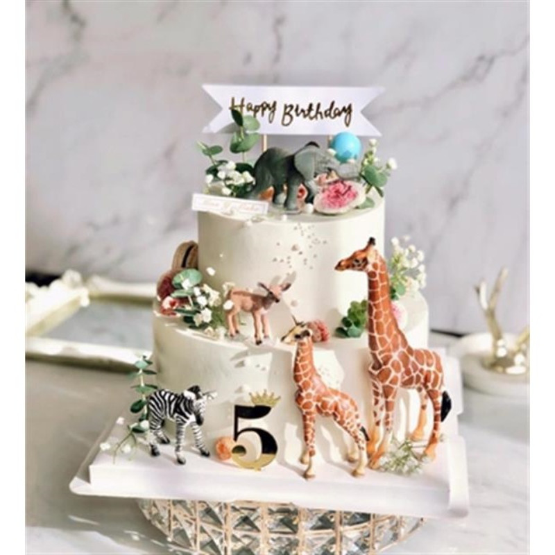 Džungļu dzīvnieku kūkas dekorēšana Žirafes Zebra ziloņu kūkas dekorēšana Safari tematiskās ballītes dekorēšana Bērnu duša Bērnu rotaļlietas