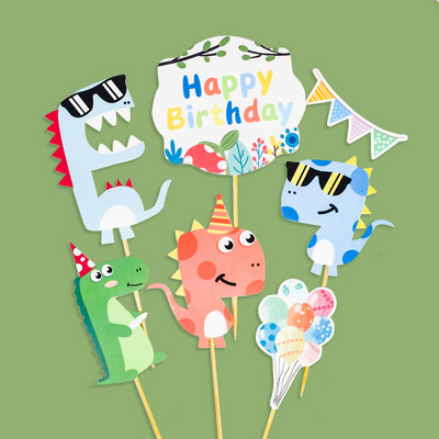 Zsiráf oroszlán majom elefánt erdei dzsungel állatok témája sütemény topper szafari parti kellékek Boldog születésnapot torta dekoráció gyerekek kedvencei