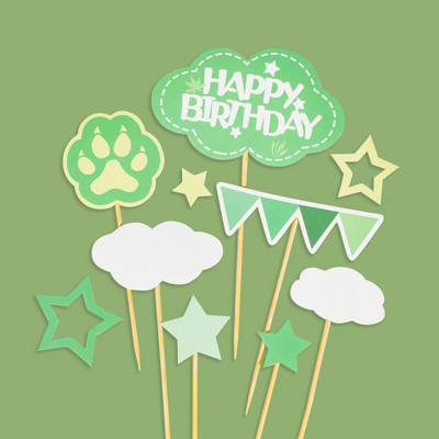 Zsiráf oroszlán majom elefánt erdei dzsungel állatok témája sütemény topper szafari parti kellékek Boldog születésnapot torta dekoráció gyerekek kedvencei