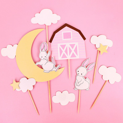 Zsiráf oroszlán majom elefánt erdei dzsungel állatok témája sütemény topper szafari parti kellékek Boldog születésnapot torta dekoráció gyerekek kedvencei