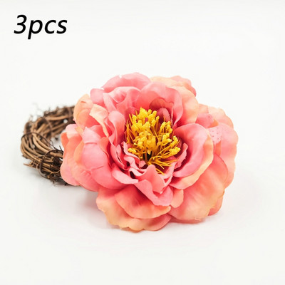 1 set Topper pentru tort acrilic La mulți ani, cap de flori de mătase artificială, decorație de petrecere pentru baby shower, cadou DIY, provizii de copt pentru trandafiri