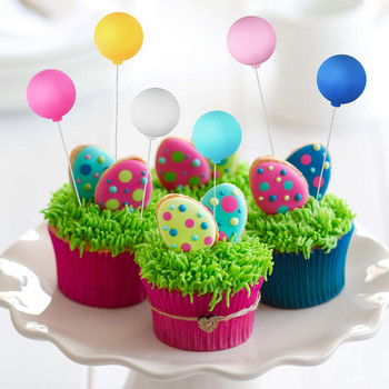 30 τεμ. Μπαλόνι για τούρτα Μίνι Επιλογές τούρτας με μπαλόνι Επαναχρησιμοποιήσιμες τσιμπίδες φαγητού για πάρτι γενεθλίων