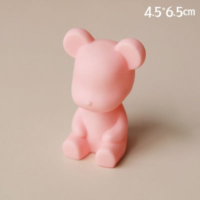 Decoratune creativă pentru tort cu spumă Funda roz pentru Baby Shower Topperuri pentru tort pentru ziua de naștere a fetiței Desert Desert