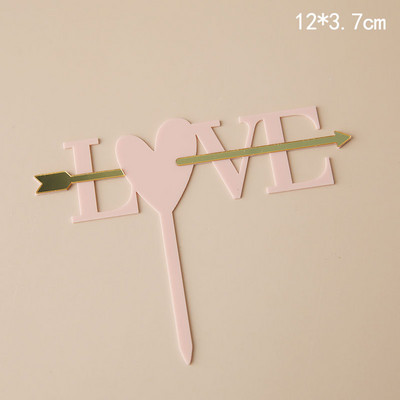 Decoratune creativă pentru tort cu spumă Funda roz pentru Baby Shower Topperuri pentru tort pentru ziua de naștere a fetiței Desert Desert