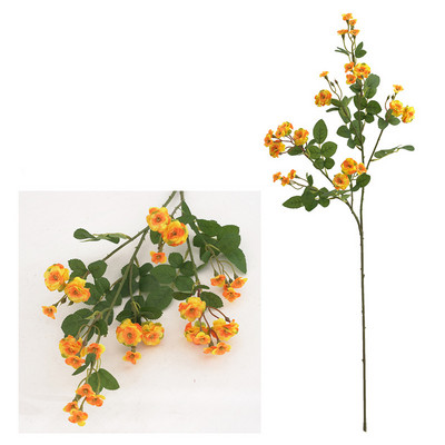 Ramura lunga trandafir mic trandafir simulare floare matase flori decorative ornamente nunta nunta angro