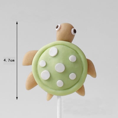 Decorații drăguțe pentru tort cu animale de mare decor creatură marine Pește sirenă decorațiuni pentru tort petrecere de aniversare cu tematică oceanică Baby Shower