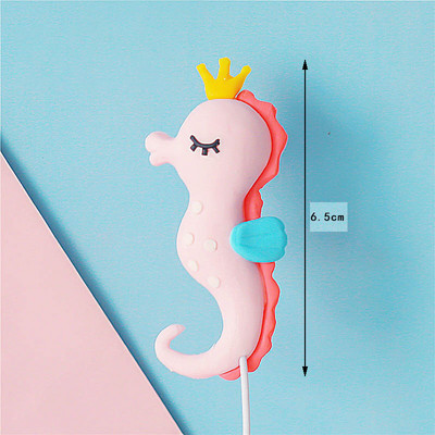 Decorații drăguțe pentru tort cu animale de mare decor creatură marine Pește sirenă decorațiuni pentru tort petrecere de aniversare cu tematică oceanică Baby Shower