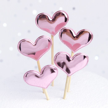 50 τμχ Star Cake Topper Καρδιά γάμου αγοριού ή κοριτσιού Παιδική διακόσμηση πάρτι γενεθλίων για παιδιά Princess Cupcake Toppers