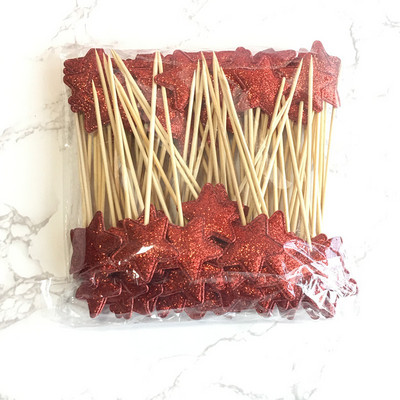 50 vnt Žvaigždės torto viršelis širdelės vestuvių berniuko ar mergaitės karūnos vaikų gimtadienio vakarėlio puošmena vaikams princesės keksiukų keptuvės