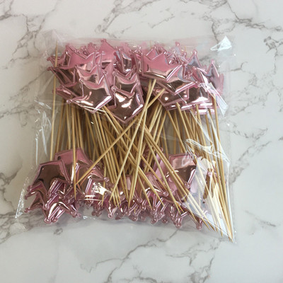 50 vnt Žvaigždės torto viršelis širdelės vestuvių berniuko ar mergaitės karūnos vaikų gimtadienio vakarėlio puošmena vaikams princesės keksiukų keptuvės