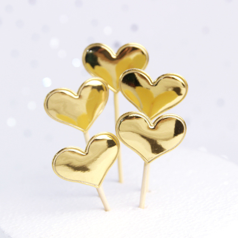 50 vnt Žvaigždės torto viršelis širdelės vestuvių berniuko ar mergaitės karūnos vaikų gimtadienio vakarėlio puošmena vaikams princesės keksiukų keptuvės