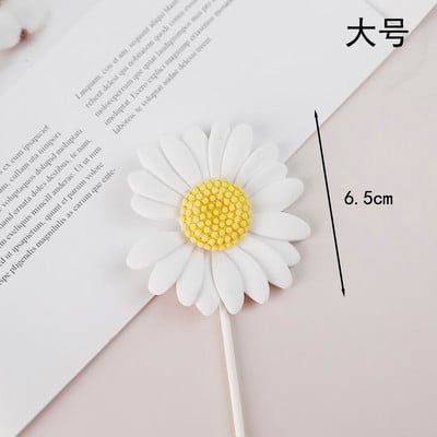 Părinți La mulți ani pentru tort, ornament pentru copt, cadou pentru bunici, flori acrilice, margarete, pentru cupcake, pentru desert