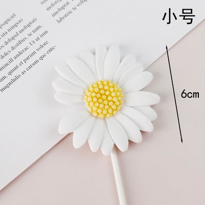 Părinți La mulți ani pentru tort, ornament pentru copt, cadou pentru bunici, flori acrilice, margarete, pentru cupcake, pentru desert