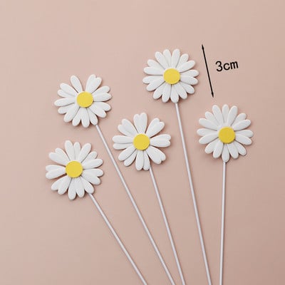 Părinți La mulți ani pentru tort, ornament pentru copt, cadou pentru bunici, flori acrilice, margarete, pentru cupcake, pentru desert