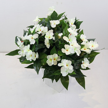 Htmeing τεχνητά λουλούδια 15,7 ιντσών τεχνητά λουλούδια γερανιού Silk Fake λουλούδι Διακόσμηση γάμου γραφείου