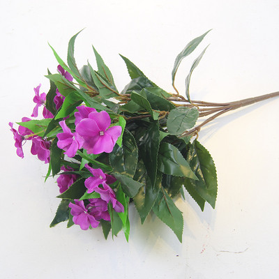 Htmeing művirágok 15,7 hüvelykes mesterséges muskátli virágok selyem művirág Otthoni iroda Esküvői dekoráció