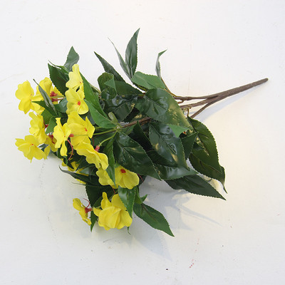 Htmeing művirágok 15,7 hüvelykes mesterséges muskátli virágok selyem művirág Otthoni iroda Esküvői dekoráció