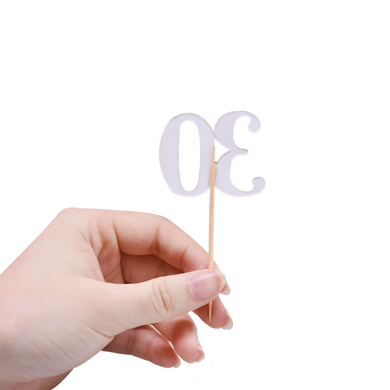 10/20 buc. Topper pentru tort cu sclipici cu număr 18 21 30 40 50 60 de ani Topper pentru prăjituri de aniversare pentru mare eveniment, petrecere de nuntă, furnituri pentru decor cupcake