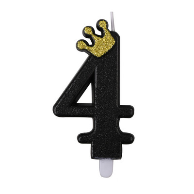 Must kuldkroon numbriga kookiküünal Palju õnne sünnipäevaks koogitops Lastele Tüdrukutele Poisile Baaripeo Sünnipäevakaunistustarvikud