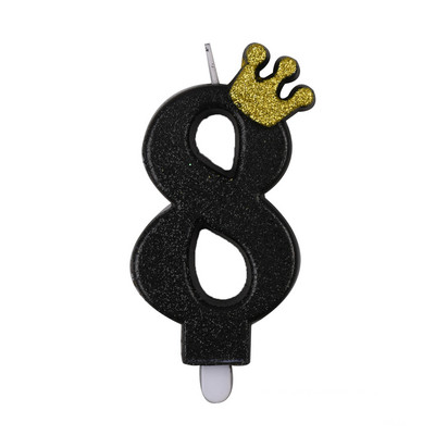 Must kuldkroon numbriga kookiküünal Palju õnne sünnipäevaks koogitops Lastele Tüdrukutele Poisile Baaripeo Sünnipäevakaunistustarvikud