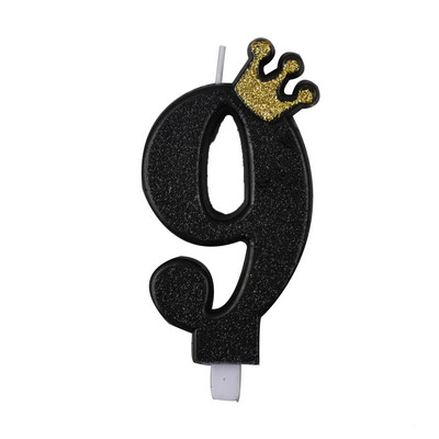 Must kuldkroon numbriga kookiküünal Palju õnne sünnipäevaks koogitops Lastele Tüdrukutele Poisile Baaripeo Sünnipäevakaunistustarvikud